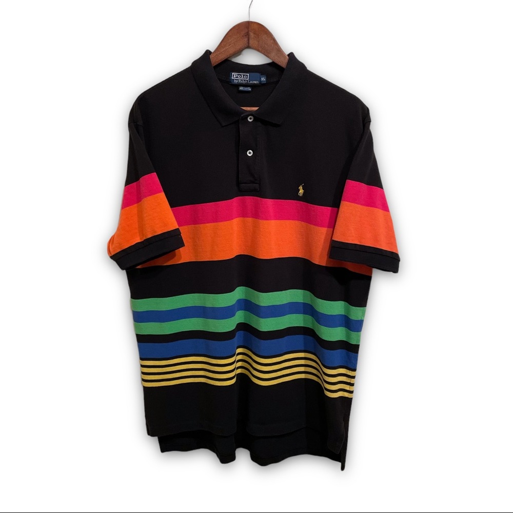 Vintage Y2K Polo Ralph Lauren Striped Polo Shirt 

Size XL